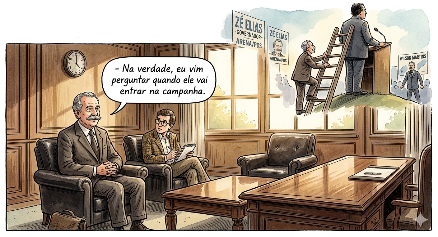 Zé Elias e o chá de cadeira de Pedrossian