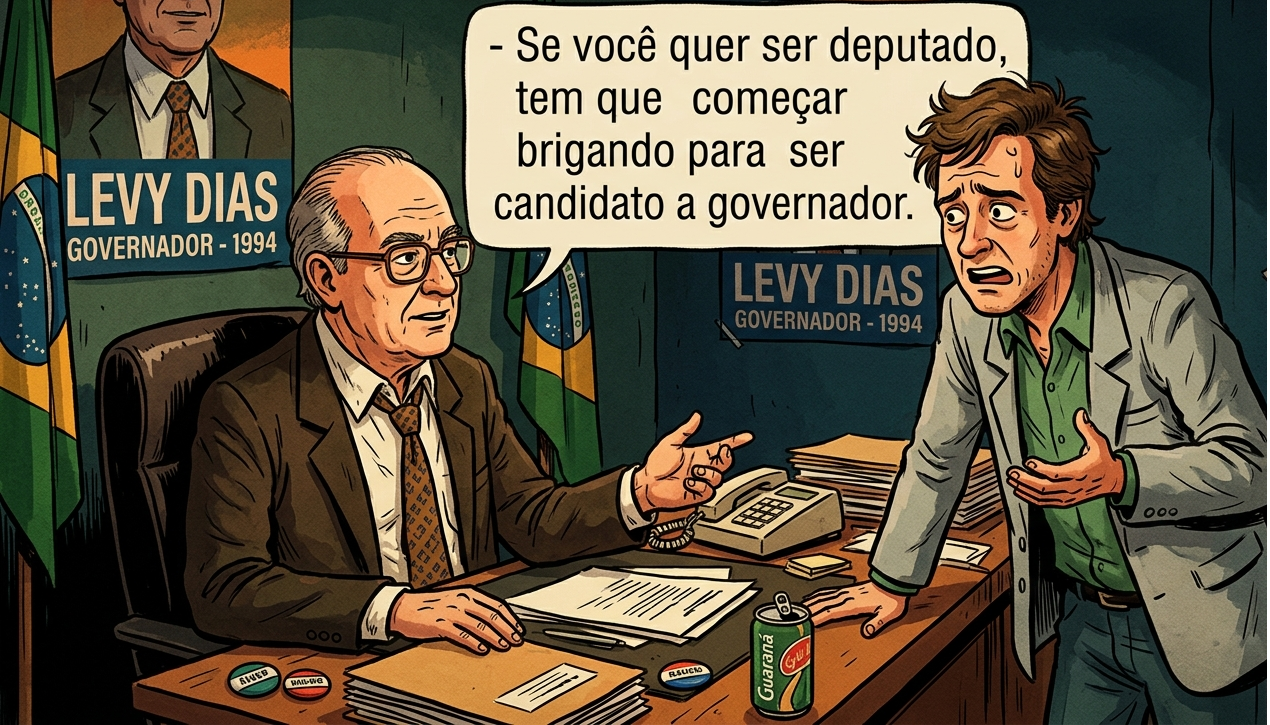 Se você quer ser candidato a deputado comece brigando para ser governador