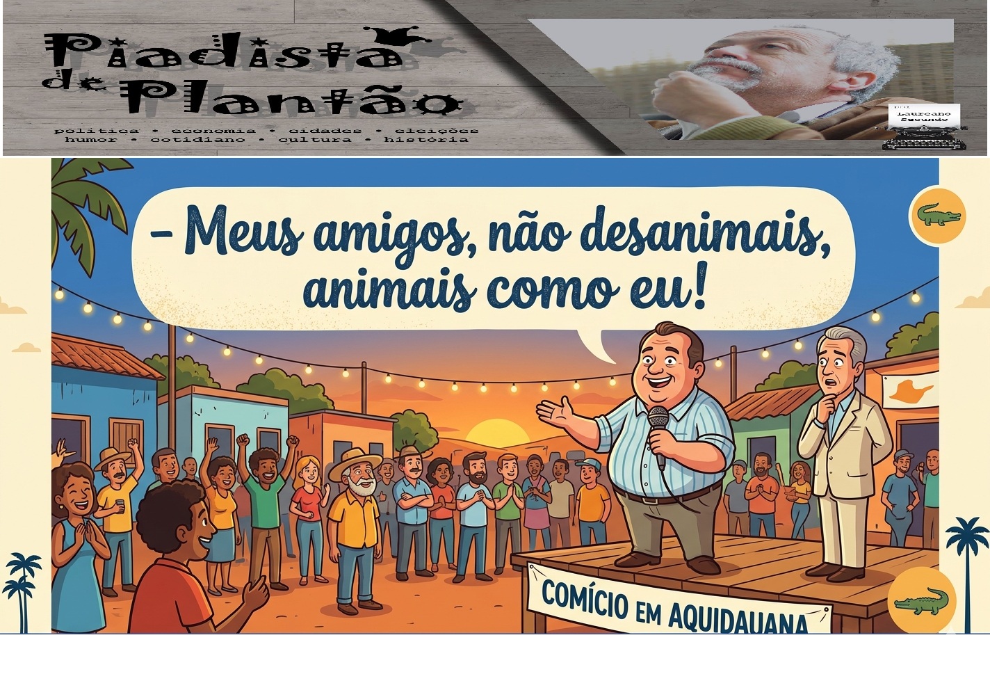 Meus amigos, não desanimais, animais como eu!