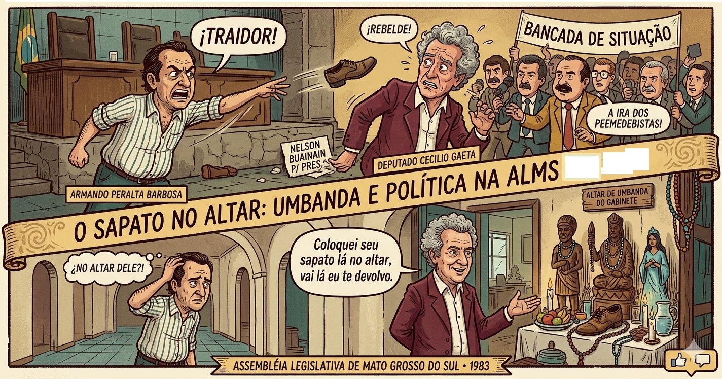 Um sapato que foi parar no altar