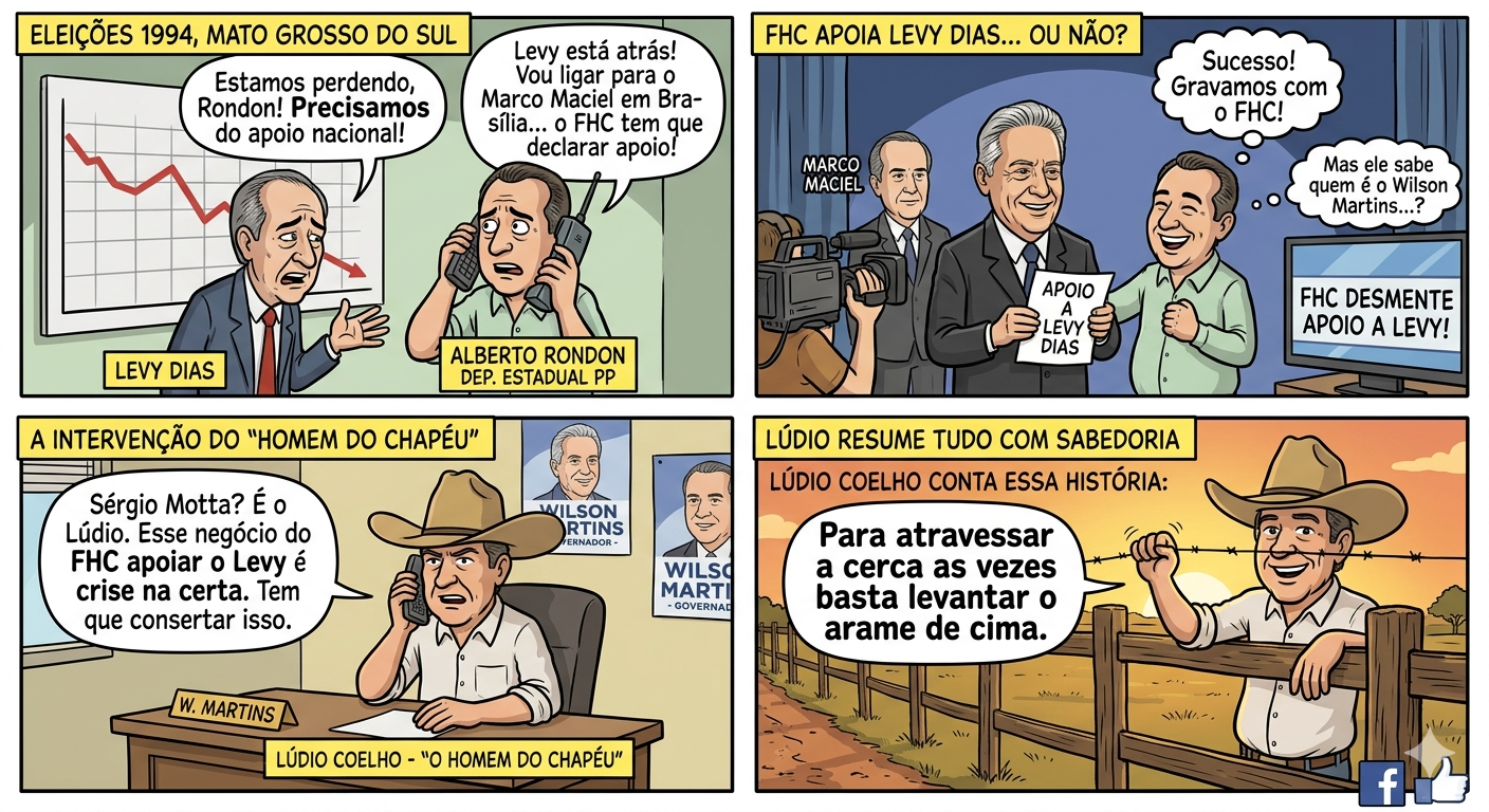 Lúdio Coelho ensinou como atravessar uma cerca