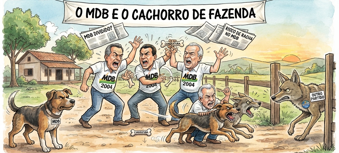 O MDB e o cachorro de fazenda