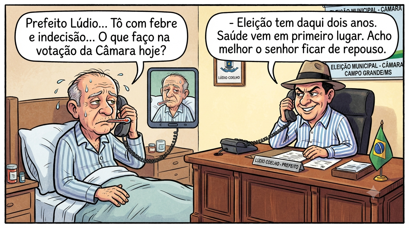 Lúdio Coelho e a eleição na Câmara de Vereadores
