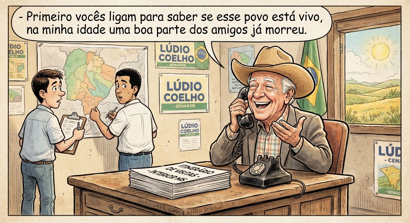 Lúdio Coelho recomendava ligar para ver se seus eleitores estavam vivos